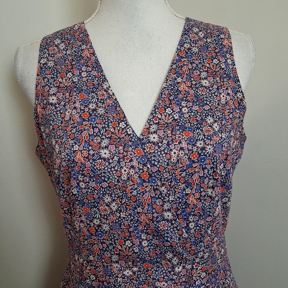 J.Crew Liberty Fabric Kayoko Floral Sleeveless Maxi Dress Size 6 - Picture 3 of 9